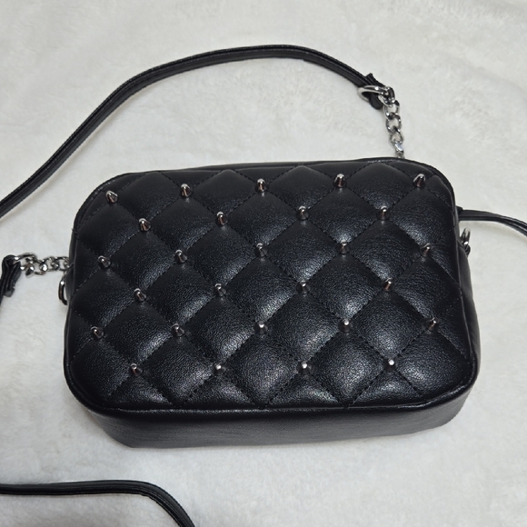 Rebecca Minkoff Black Studded Quilted Crossbody Bag - Picture 5 of 5